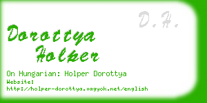 dorottya holper business card